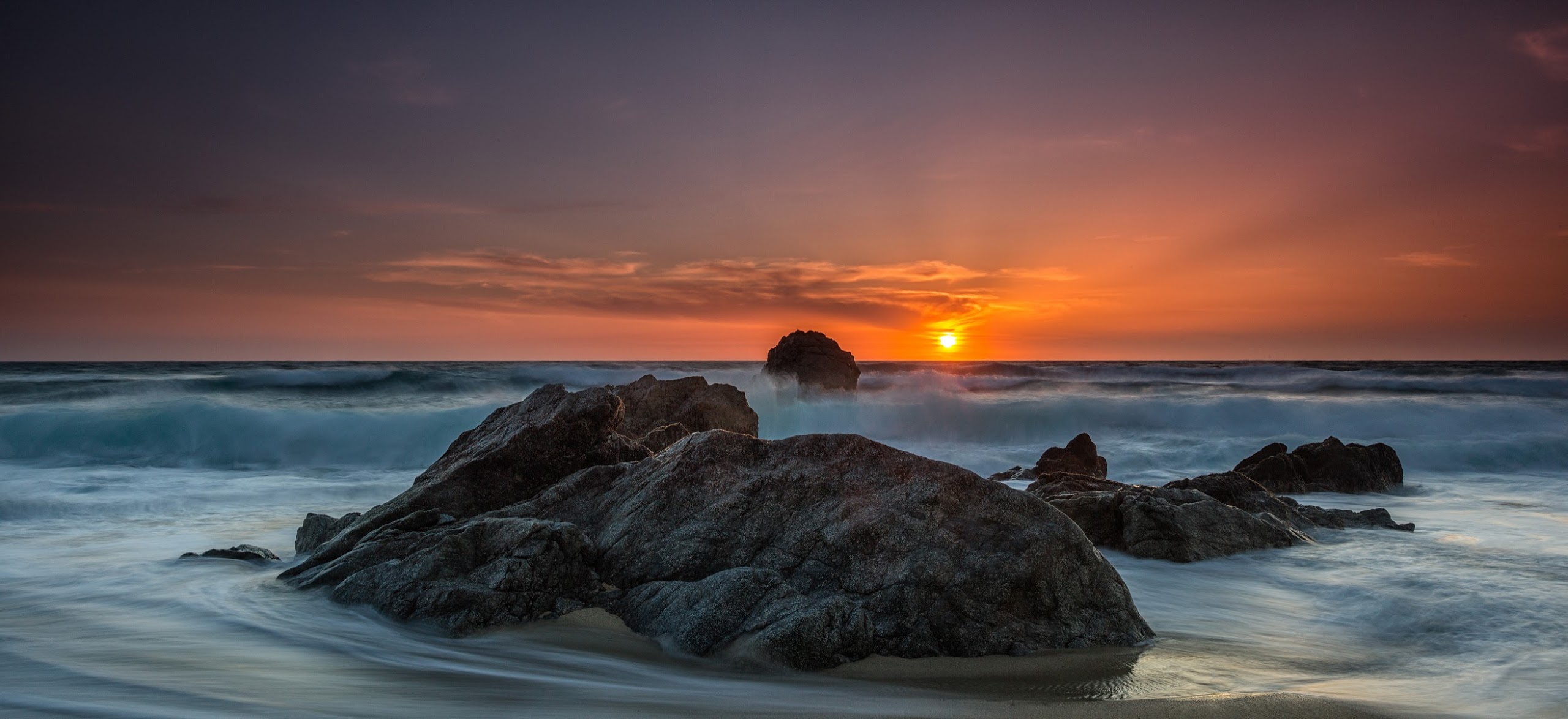 Rocky Beach Sunset