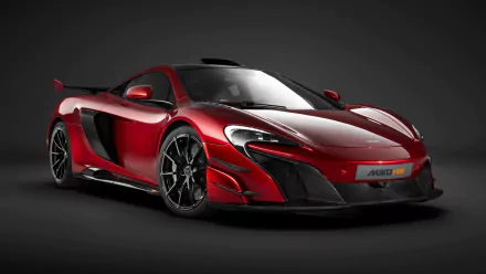 Red McLaren MSO HS supercar showcased as a high-resolution 4K Ultra HD PC desktop wallpaper and background.