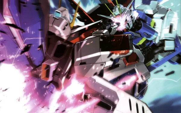 Anime Mobile Suit Gundam Seed Destiny ZGMF-X20A Strike Freedom Gundam HD Desktop Wallpaper | Background Image