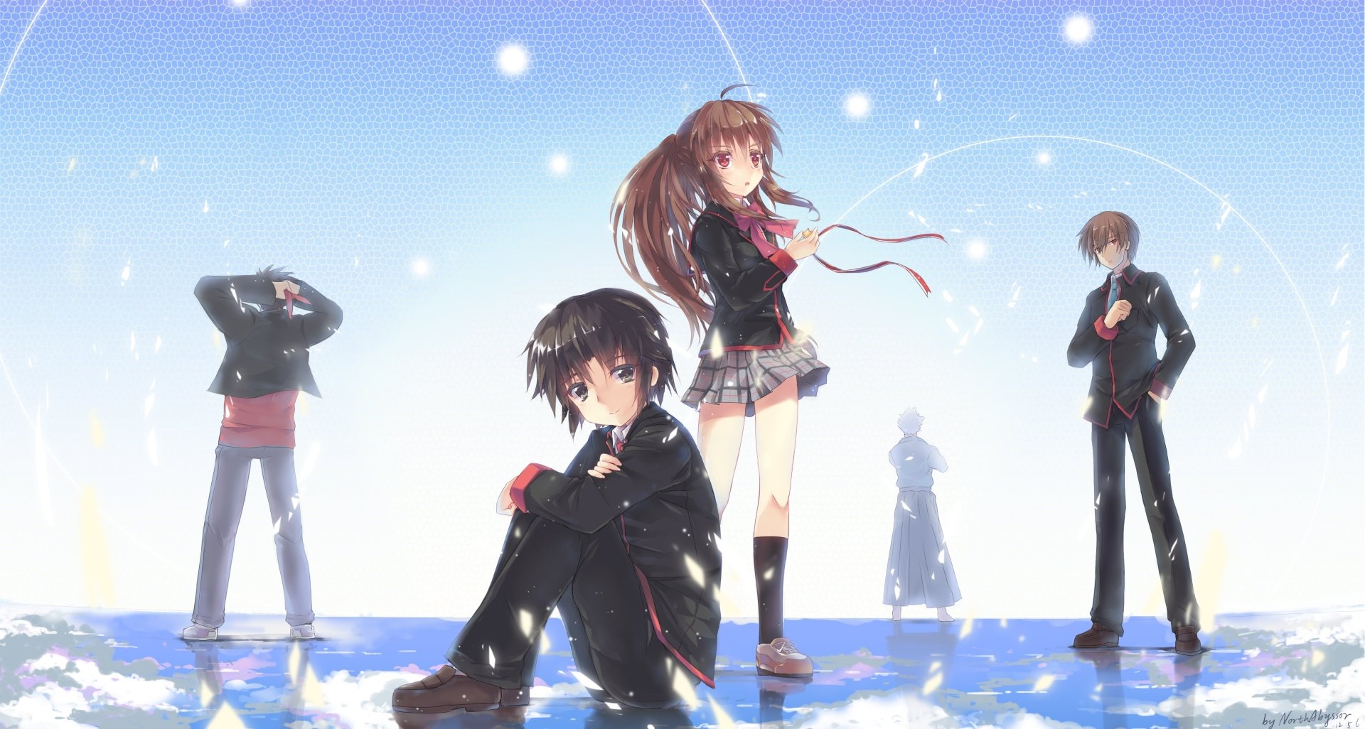 Download Kengo Miyazawa Kyousuke Natsume Masato Inohara Riki Naoe Rin Natsume Anime Little Busters! 4k Ultra HD Wallpaper