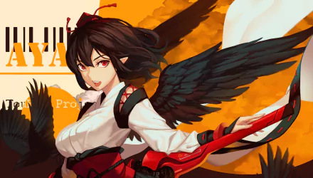 Aya Shameimaru Anime Touhou HD Desktop Wallpaper | Background Image