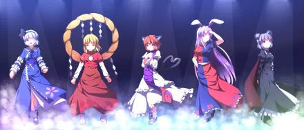 Reisen Udongein Inaba Suwako Moriya Nazrin (Touhou) Chen (Touhou) Youmu Konpaku Anime Touhou HD Desktop Wallpaper | Background Image