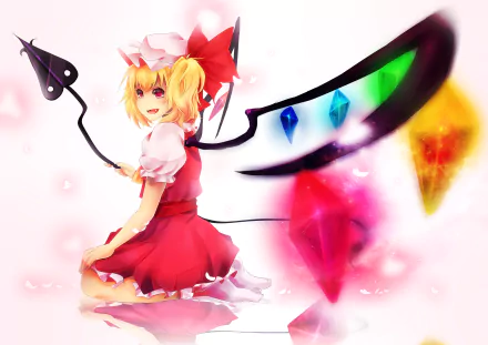 Flandre Scarlet Anime Touhou HD Desktop Wallpaper | Background Image