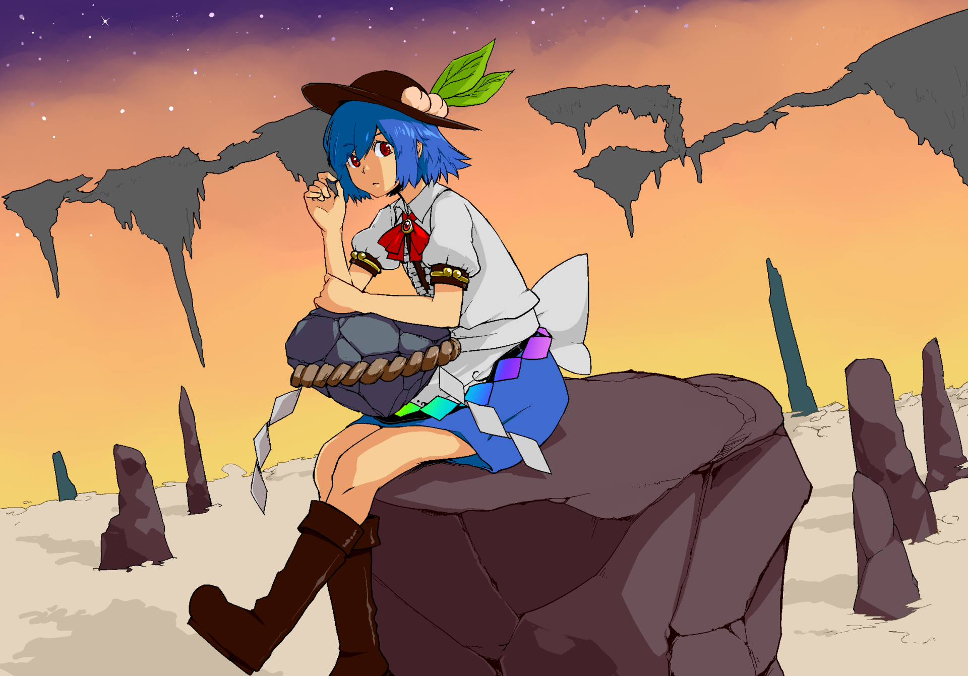 Download Tenshi Hinanawi Anime Touhou HD Wallpaper