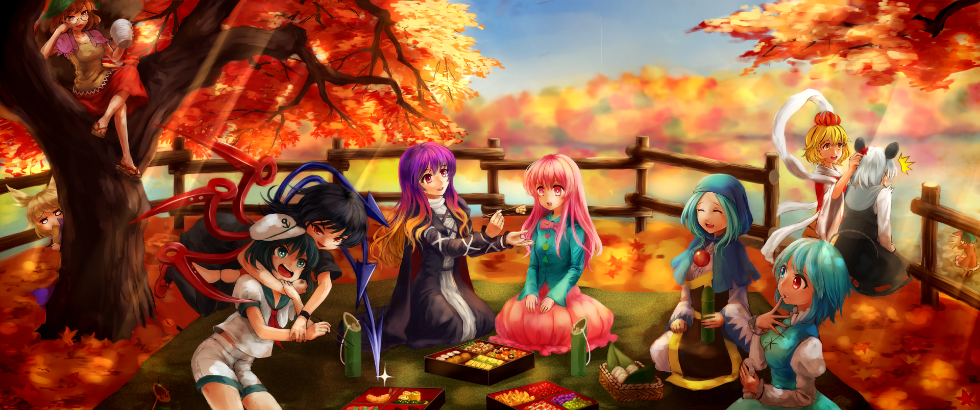 Download Minamitsu Murasa Ichirin Kumoi Kogasa Tatara Nazrin (Touhou) Ran Yakumo Nue Houjuu Hata No Kokoro Byakuren Hijiri Shou Toramaru Anime Touhou Wallpaper