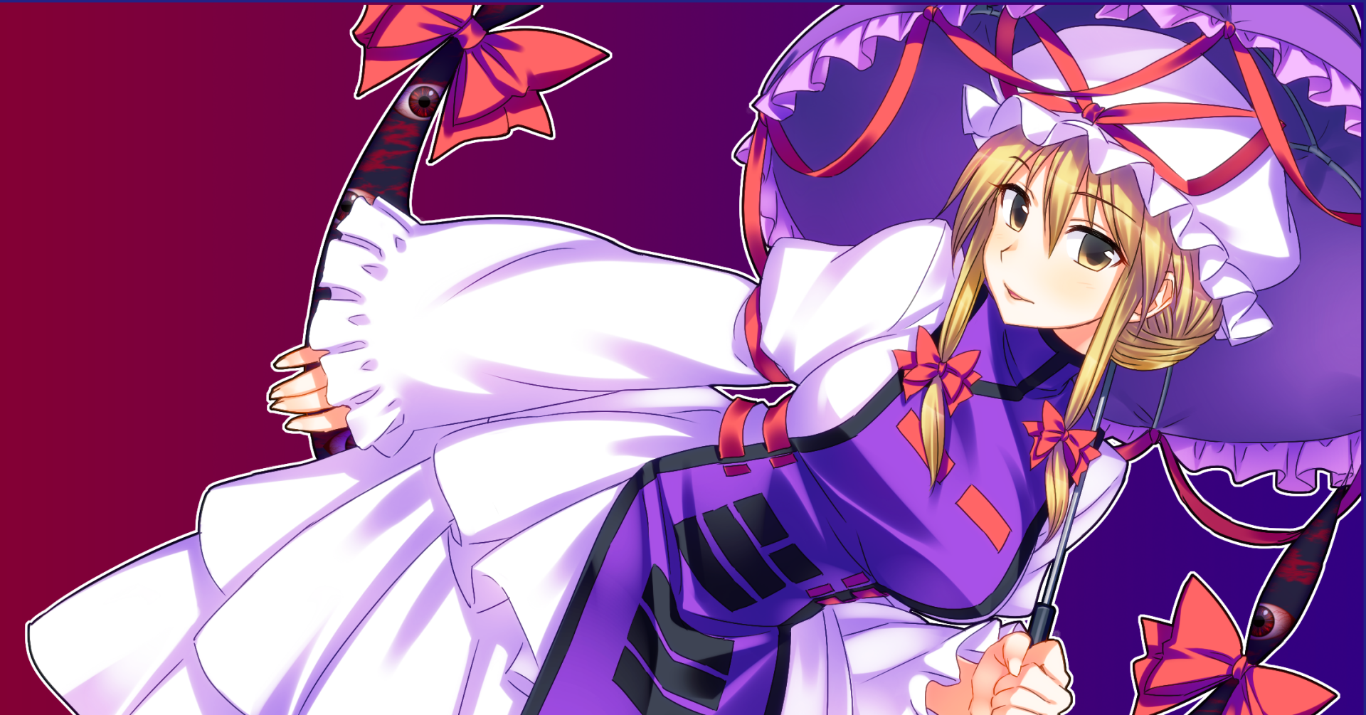 Download Yukari Yakumo Anime Touhou HD Wallpaper