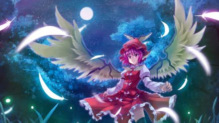 Mystia Lorelei Anime Touhou HD Desktop Wallpaper | Background Image