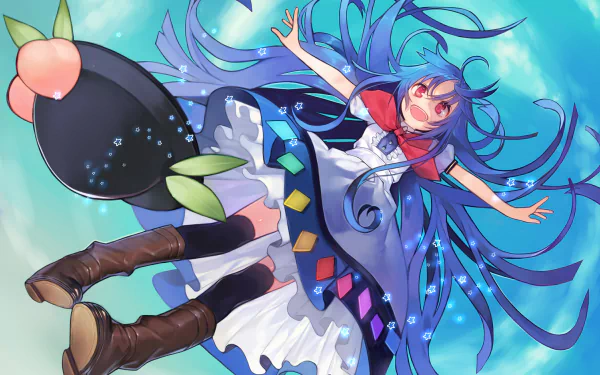 Tenshi Hinanawi Anime Touhou HD Desktop Wallpaper | Background Image