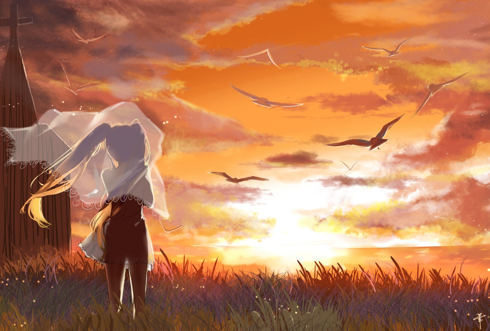 Download Hatsune Miku Anime Vocaloid HD Wallpaper