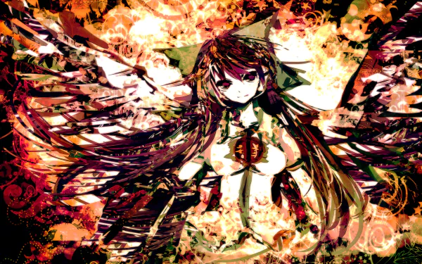 Utsuho Reiuji Anime Touhou HD Desktop Wallpaper | Background Image