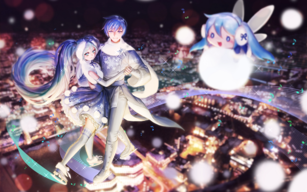 Anime Vocaloid Hatsune Miku Kaito HD Wallpaper | Background Image
