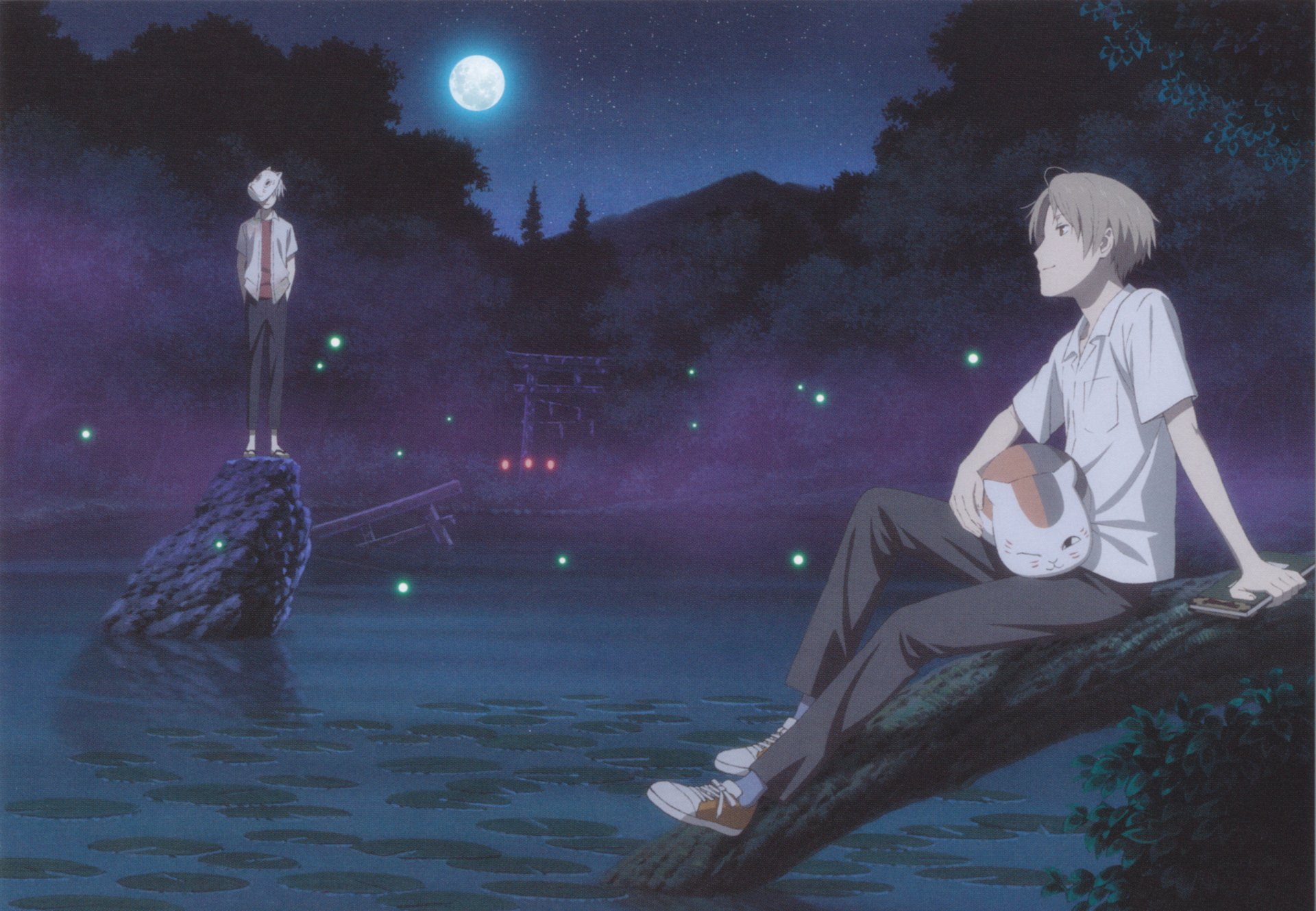 Download Hotarubi No Mori E Natsume Yuujinchou Anime Crossover 4k Ultra HD  Wallpaper