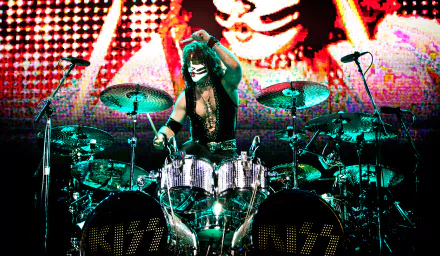 Peter Criss drum set music KISS (Band) HD Desktop Wallpaper | Background Image