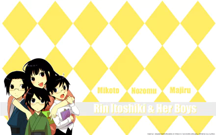 Majiru Itoshiki Mikoto Itoshiki Nozomu Itoshiki Rin Itoshiki Anime Sayonara Zetsubou-Sensei HD Desktop Wallpaper | Background Image