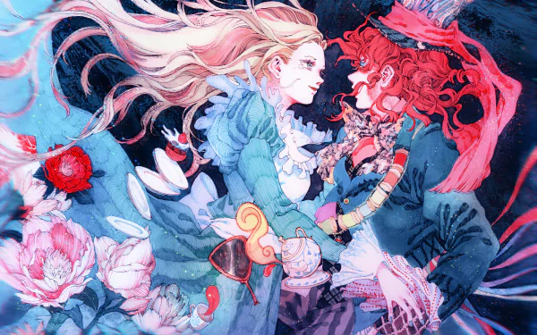 Mad Hatter Alice (Alice in Wonderland) Anime Alice In Wonderland HD Desktop Wallpaper | Background Image