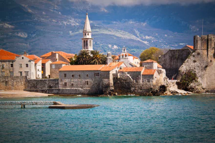  Budva, a Montenegrin town on the Adriatic Sea.