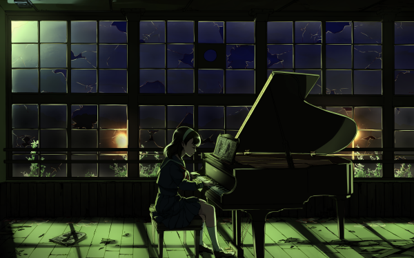 Anime Music Piano HD Wallpaper | Background Image