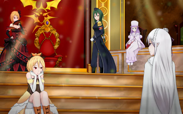 Felt (Re:ZERO) Priscilla Barielle Anastasia Hoshin Crusch Karsten Emilia (Re:ZERO) Anime Re:Zero - Starting Life in Another World HD Desktop Wallpaper | Background Image