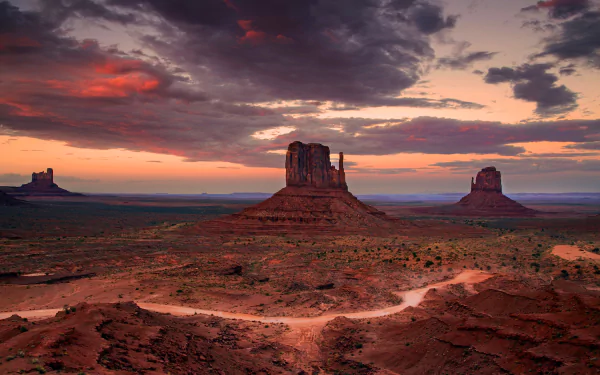 sky cloud nature horizon landscape desert USA monument valley HD Desktop Wallpaper | Background Image