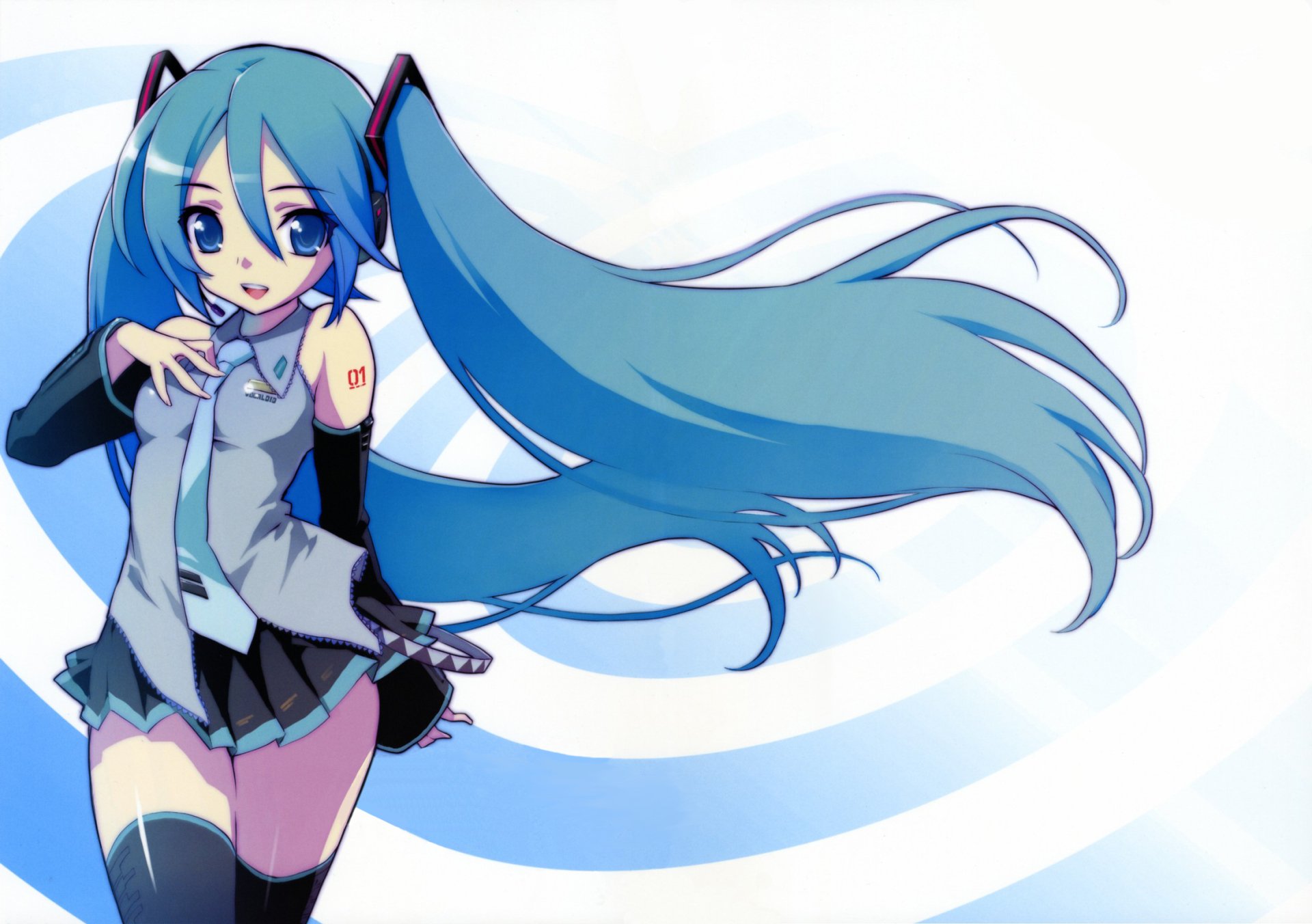 Download Hatsune Miku Anime Vocaloid Hd Wallpaper