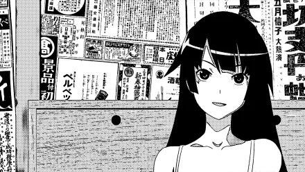 Hitagi Senjōgahara Anime Monogatari (Series) HD Desktop Wallpaper | Background Image