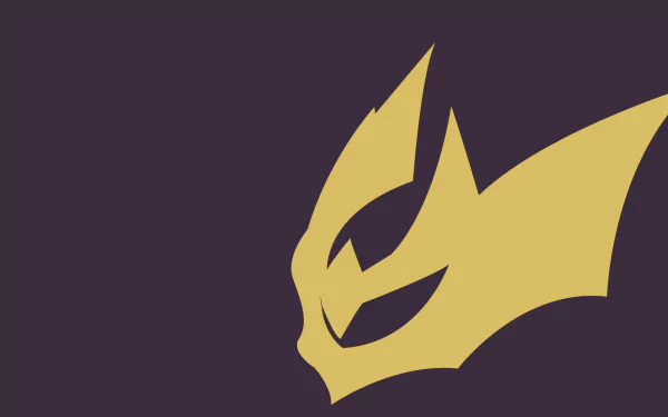 HD anime desktop wallpaper featuring a stylized silhouette of Giratina from Pokémon in bold yellow against a dark background.