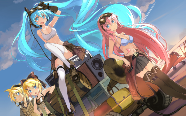 Anime Vocaloid Hatsune Miku Luka Megurine HD Wallpaper | Background Image