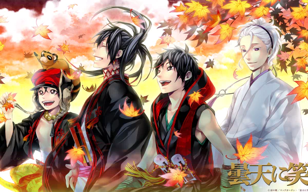 Tenka Kumo Soramaru Kumo Chuutarou Kumo Shirasu Kinjou Anime Donten ni Warau HD Desktop Wallpaper | Background Image