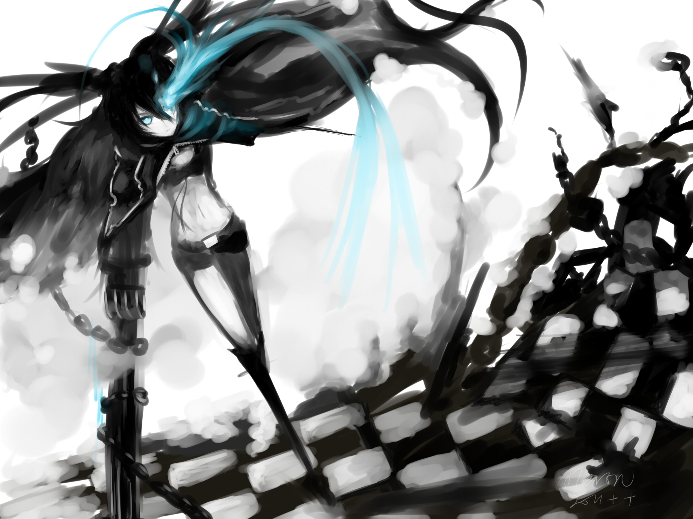 Anime Black Rock Shooter Hd Wallpaper