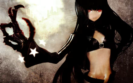 Black Gold Saw Anime Black Rock Shooter HD Desktop Wallpaper | Background Image