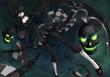 Dead Master (Black Rock Shooter) Anime Black Rock Shooter HD Desktop Wallpaper | Background Image