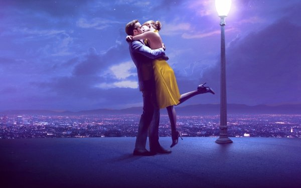 Film La La Land Emma Stone Ryan Gosling Kiss Hug Fond d'écran HD | Image