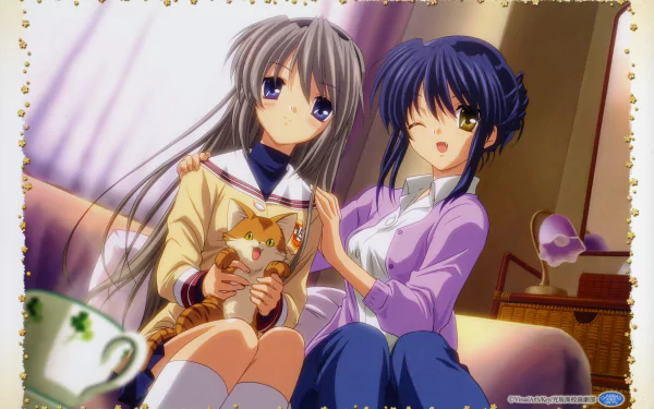 Katsuki Shima Tomoyo Sakagami Misae Sagara Anime Clannad HD Desktop Wallpaper | Background Image