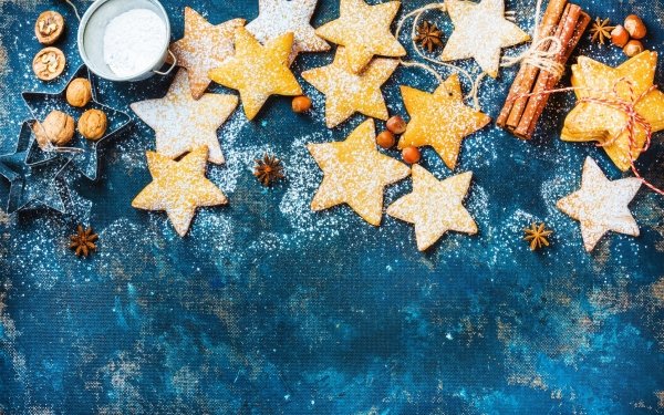 Food Cookie Still Life Star Cinnamon HD Wallpaper | Background Image