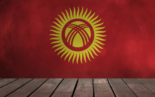 flag Misc flag of Kyrgyzstan HD Desktop Wallpaper | Background Image