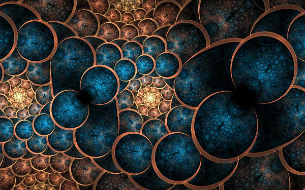 blue bronze Abstract fractal abstract blue HD Desktop Wallpaper | Background Image