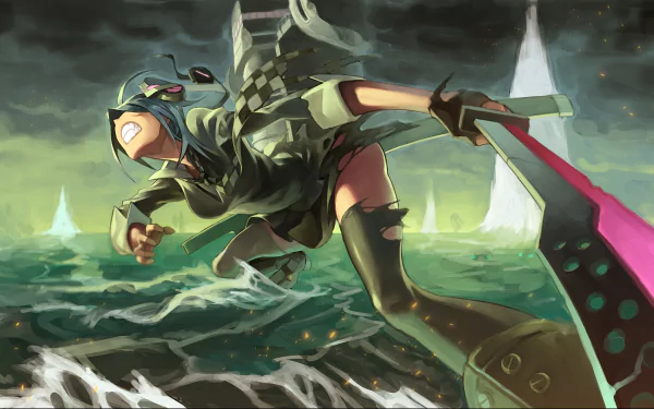 Tenryuu (Kancolle) Anime Kantai Collection HD Desktop Wallpaper | Background Image