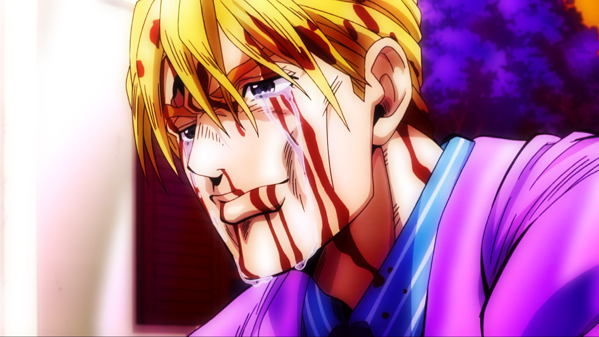 Download Yoshikage Kira Anime Jojo's Bizarre Adventure HD Wallpaper by Terumi Nishii