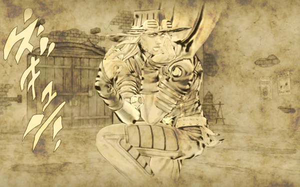 Gyro Zeppeli Anime Jojo's Bizarre Adventure HD Desktop Wallpaper | Background Image