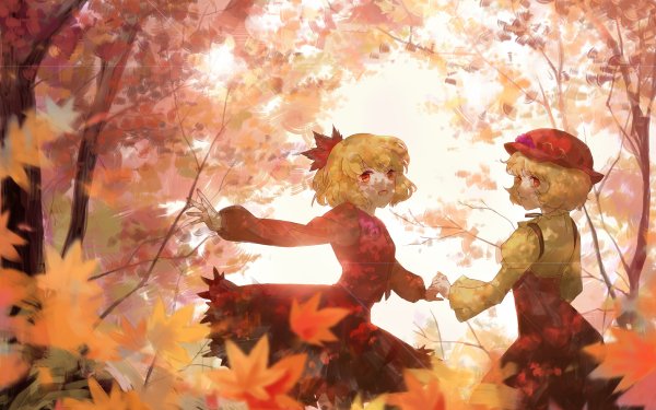 Anime Touhou Shizuha Aki Minoriko Aki HD Wallpaper | Background Image