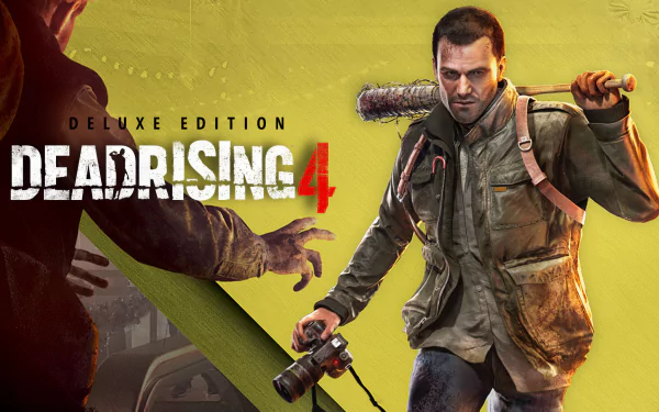 HD desktop wallpaper of Dead Rising 4 Deluxe Edition featuring the game's protagonist ready for action.