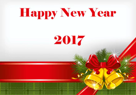 bell New Year holiday New Year 2017 HD Desktop Wallpaper | Background Image