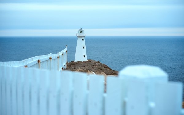 Man Made Lighthouse Building Horizon Ocean HD Wallpaper | Background Image