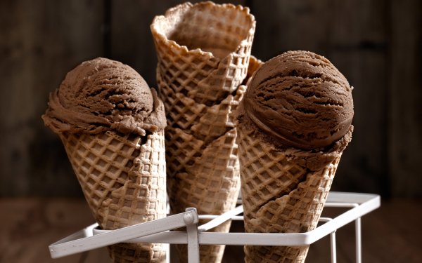 Food Ice Cream Waffle Cone HD Wallpaper | Background Image
