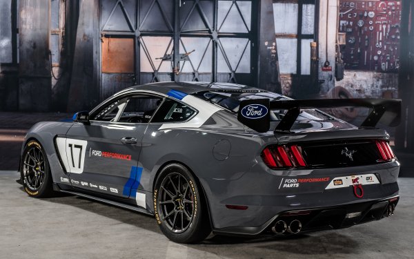 Vehicles Ford Mustang GT4 Ford Race Car Muscle Car Coupé Black Car Car HD Wallpaper | Background Image