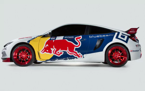 race car Honda Civic Coupe Rallycross vehicle Honda Civic HD Desktop Wallpaper | Background Image