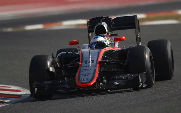race car F1 vehicle McLaren Honda MP4-30 HD Desktop Wallpaper | Background Image