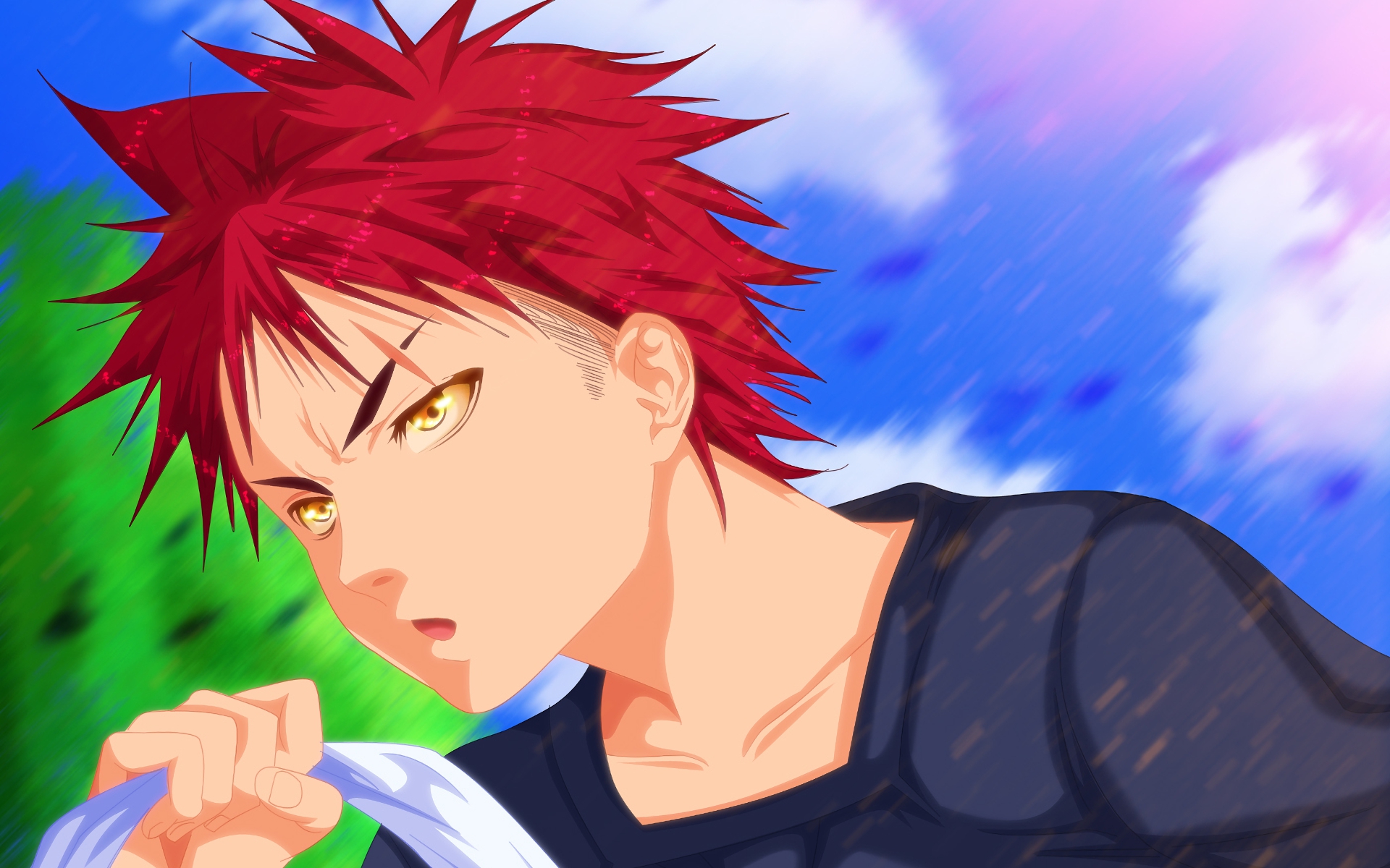 Anime, Food Wars: Shokugeki no Soma, Boy, Red Hair, Sōma Yukihira, HD  wallpaper