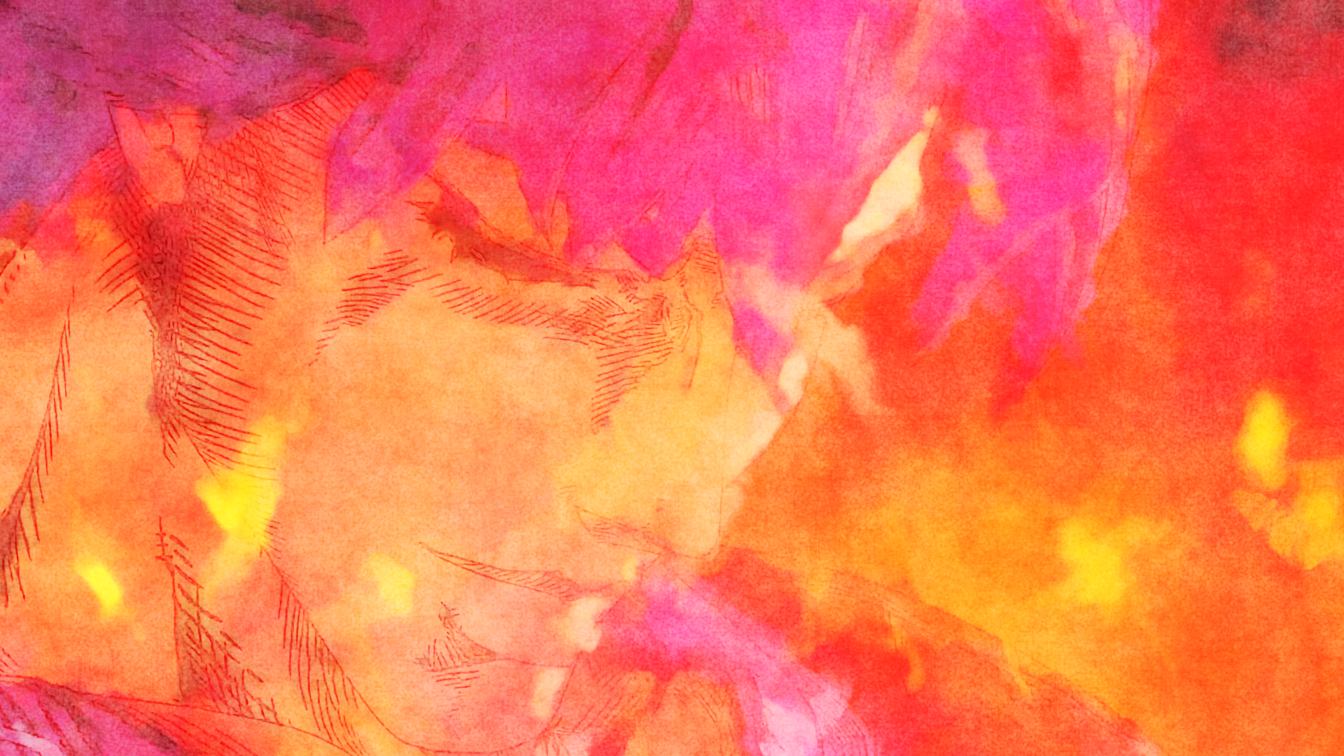 Vibrant HD desktop wallpaper featuring an abstract fiery background inspired by Jonathan Joestar from the anime JoJo's Bizarre Adventure.