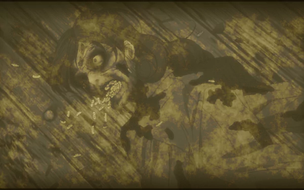 HD anime wallpaper from Corpse Party, depicting a horror scene with a decaying corpse.